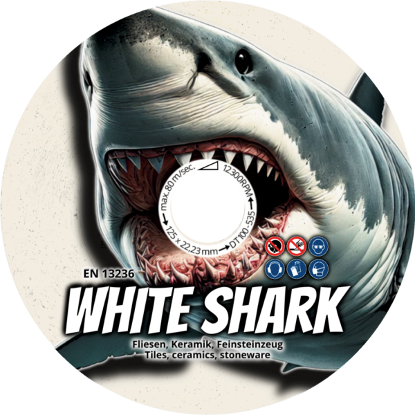 WHITE SHARK - Premium-Diamanttrennscheibe - 125 Ø mm